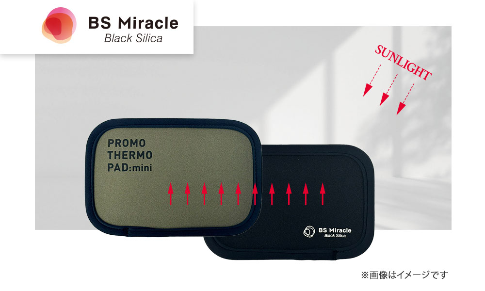 ブラックシリカ プロモサーモパッドミニ 2個セット 遠赤外線 健康