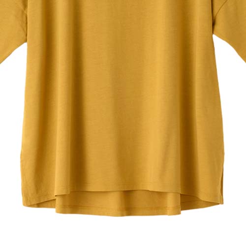 動きやすい裾スリット、TAKEFUドロップショルダーTシャツ