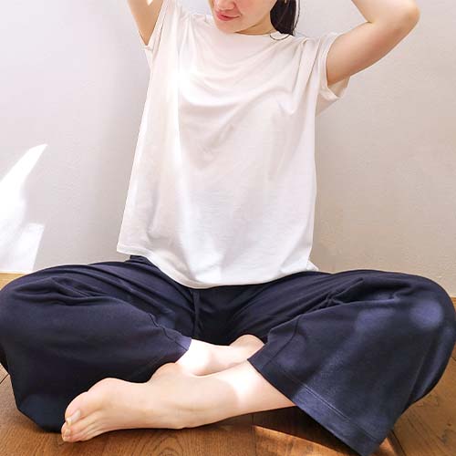 ゆったりタイムに、TAKEFUさらりパンツ