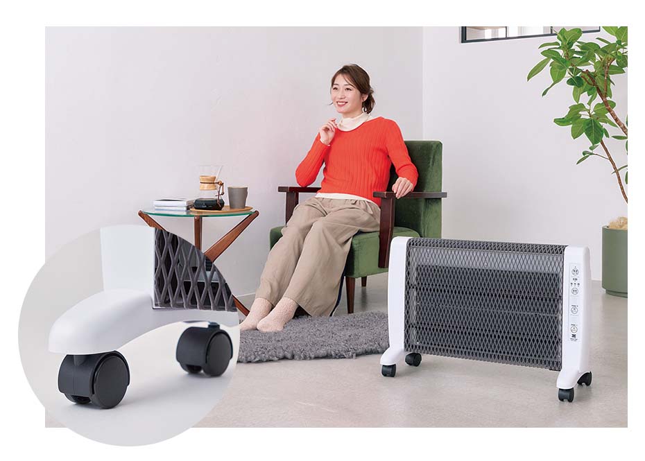 ゼンケン 遠赤外線暖房機 アーバンホットEX キャスター付き